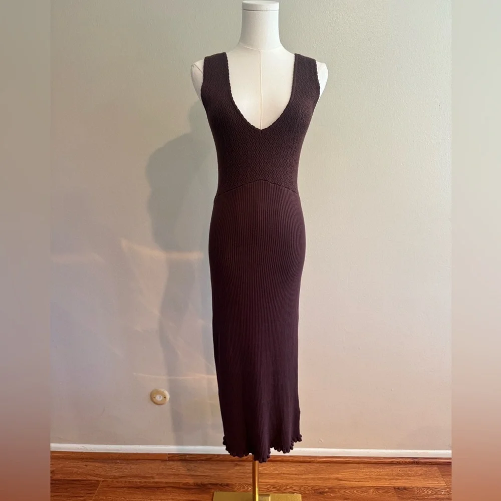 house of harlow 1960 brown dress House of Harlow 1960 X Revolve Massima Midi Dress in Brown